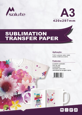 Digital Printing Sublimation Heat Transfer Paper 35g - 100g With Matte Smooth Surface