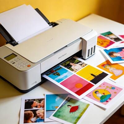 Smooth Surface Inkjet Glossy Sticker Paper 135g A4 A3 Customizable For Label Graphic