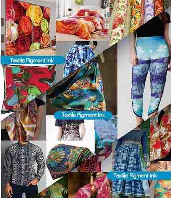 Digital Printing Textile Pigment Ink Water Based For Roll To Roll Textile Production
