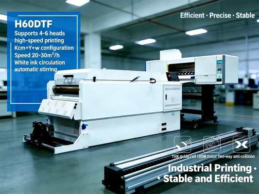 4 Heads Industrial DTF Printer Heat Transfer Customized For Textile Printing
