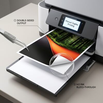 High Definition White Double Sided Photographic Paper 300g Customization